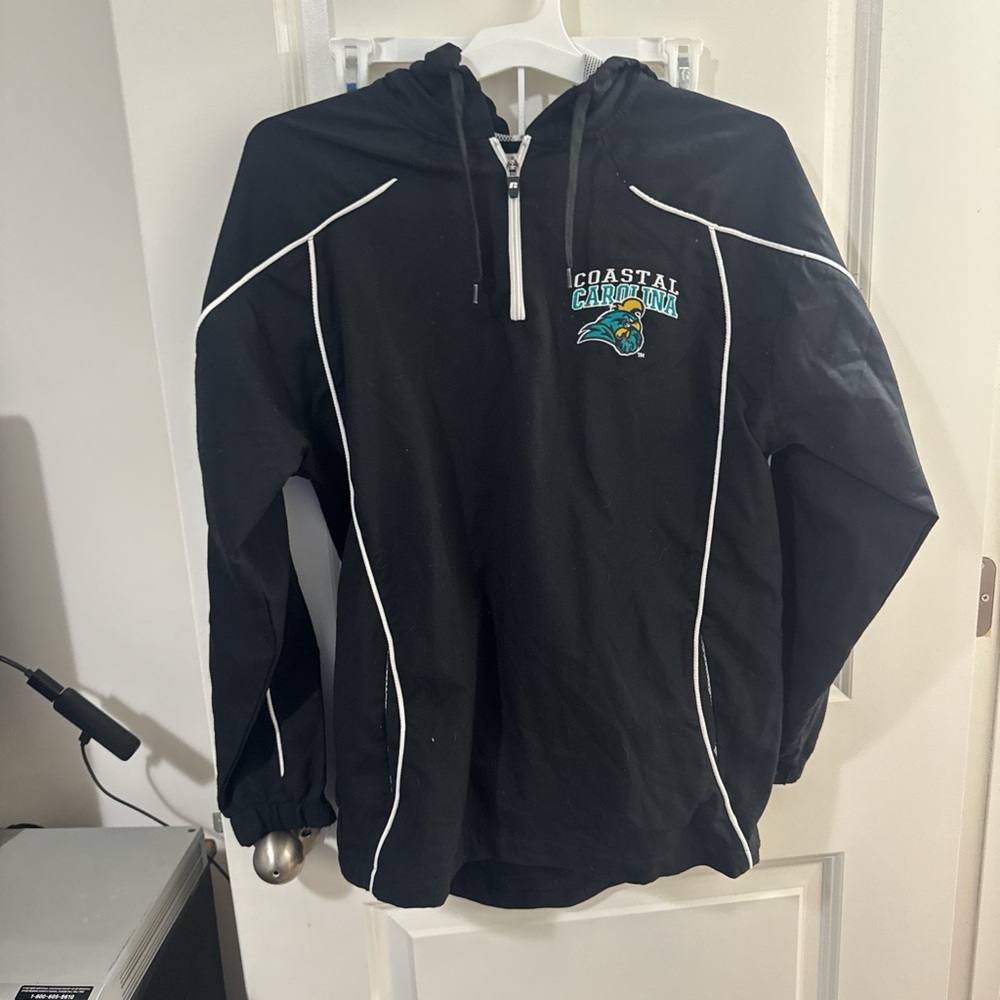 Russell Athletic Black Pullover with Coastal Carolina Logo